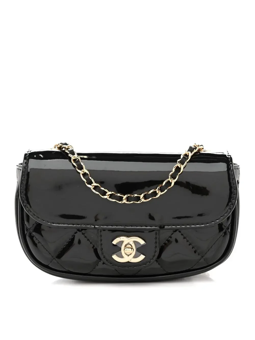 Chanel Patent Calfskin Quilted Mini #322594C19B